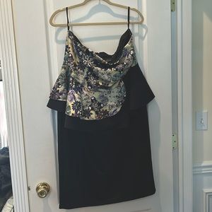 ASOS Strapless Peplum Bodycon Dress